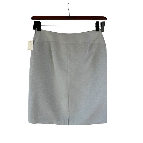 Liz Claiborne Suit 16 Jacket Skirt 2 pc Set Blue Tint Jacquard NEW READ - Picture 10 of 12